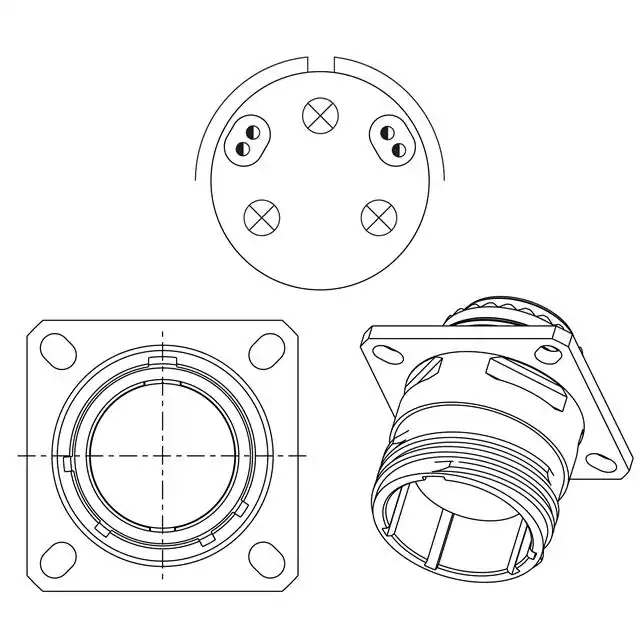 HV00RF37-57R Amphenol Aerospace Operations  Assemblages de connecteurs circulaires
